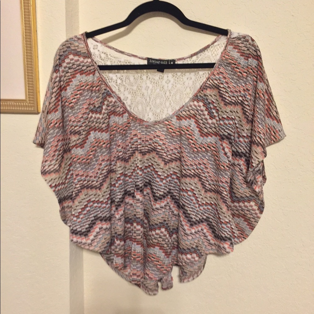 New Knitted Top with Lace Back